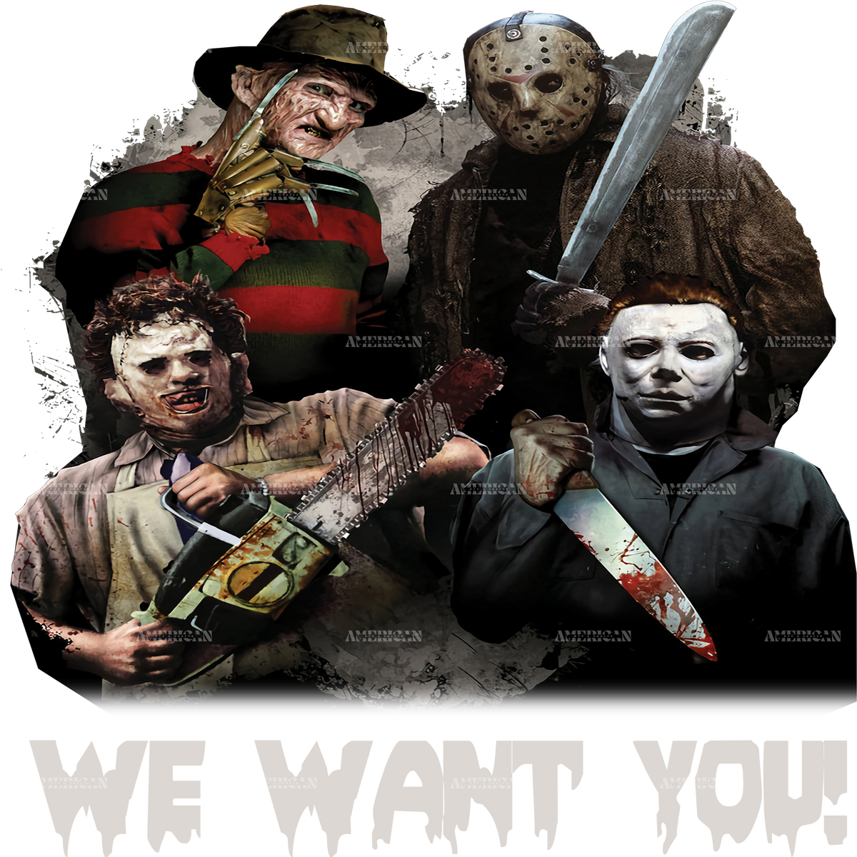 We Want You DTF Transfer