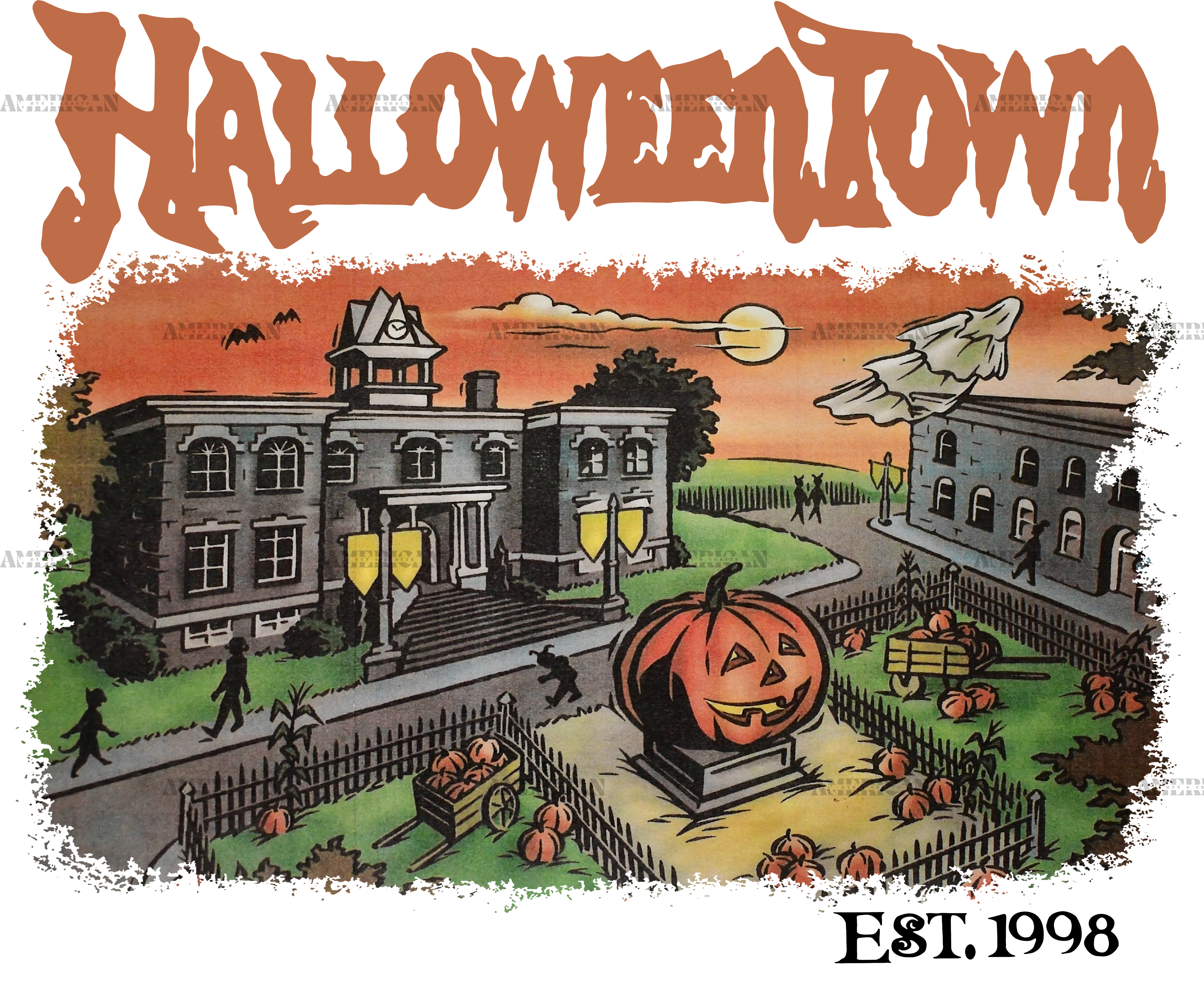 Halloween Town DTF Transfer