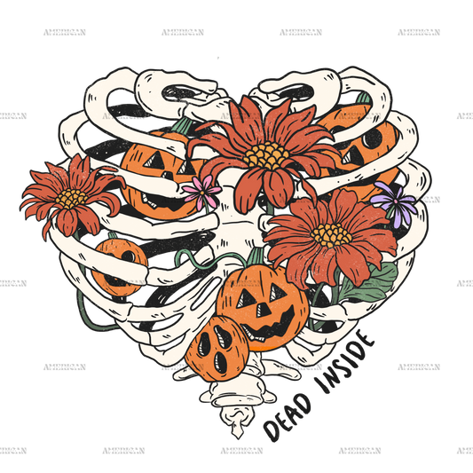 Heart Skeleton DTF Transfer